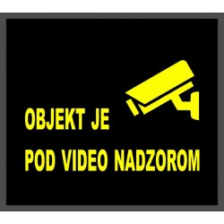 Objekt je pod video nadzorom predpražnik Objekt je pod video nadzorom predpražnik