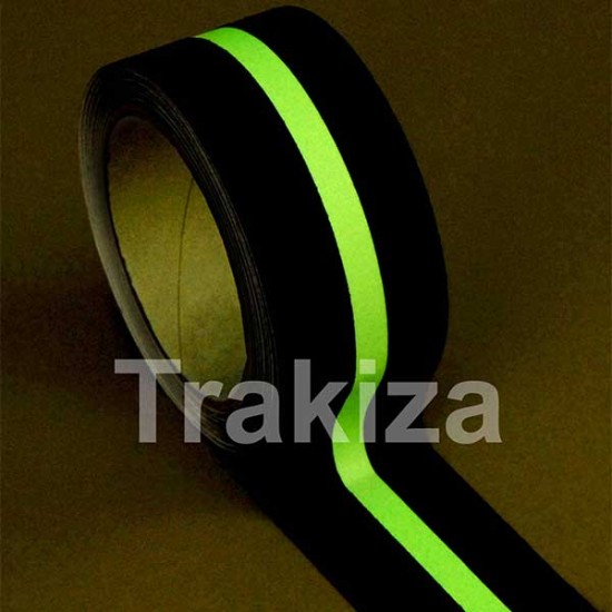 Protizdrsni trak svetleča črta 50mm x 18,3m