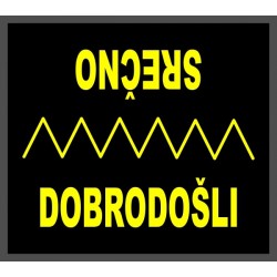 Predpražnik dobrodošli in srečno Predpražnik dobrodošli in srečno